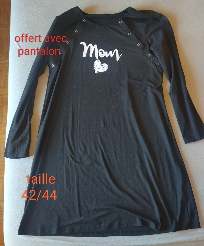 pantalon grossesse + haut et pyjama allaitement offert - photo numéro 4
