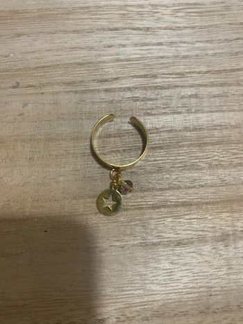 bague charm acier inoxydable