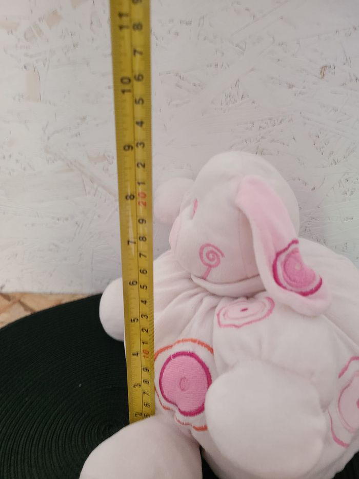 Doudou Boule Lapin Chien Rose Fuchsia Ronds Grelot MGM - photo numéro 5