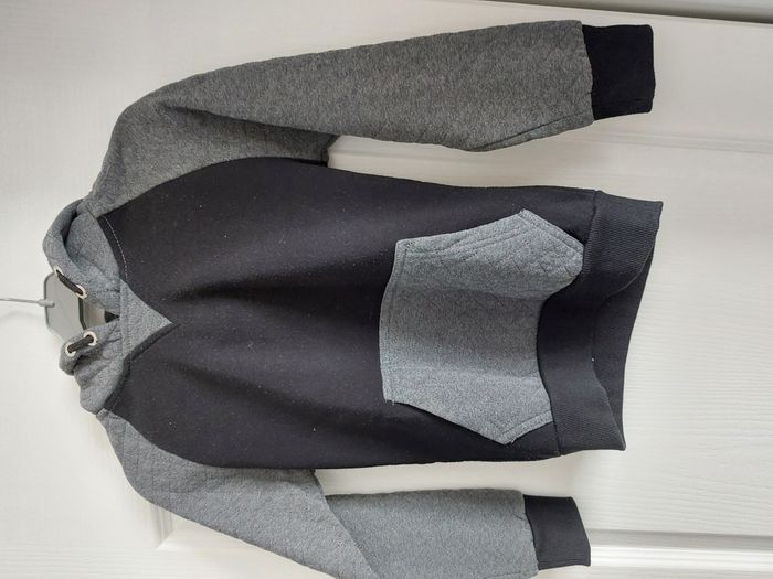 jogging survêtement noir et gris 10 ans