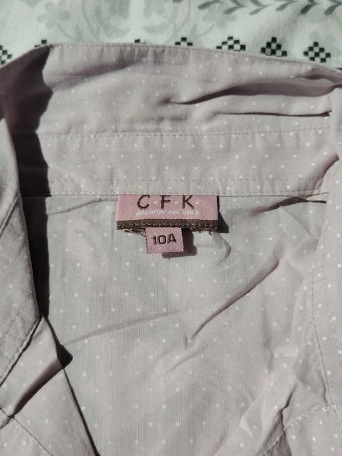Lot d'une chemise et d'un gilet fille 10 ans CFK/TEX - photo numéro 5