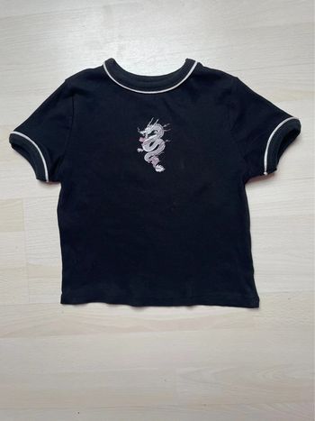 T-shirt court noir