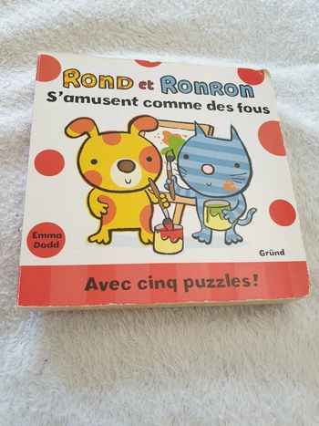 Livre puzzles Rond et Ronron
