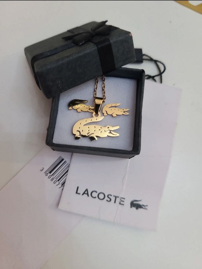 Parrure lacoste doré - photo numéro 1