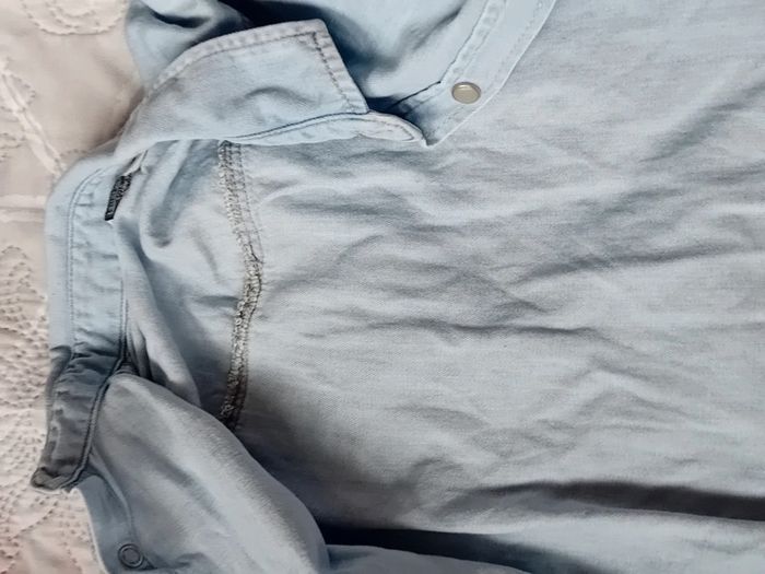 Chemise en jean léger bleu garçon 9/10 ans LC waikiki - photo numéro 14