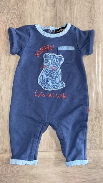 Salopette grenouillère lion