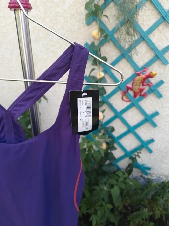 Maillot de bain Athlitech taille 48 violet neuf - photo numéro 8