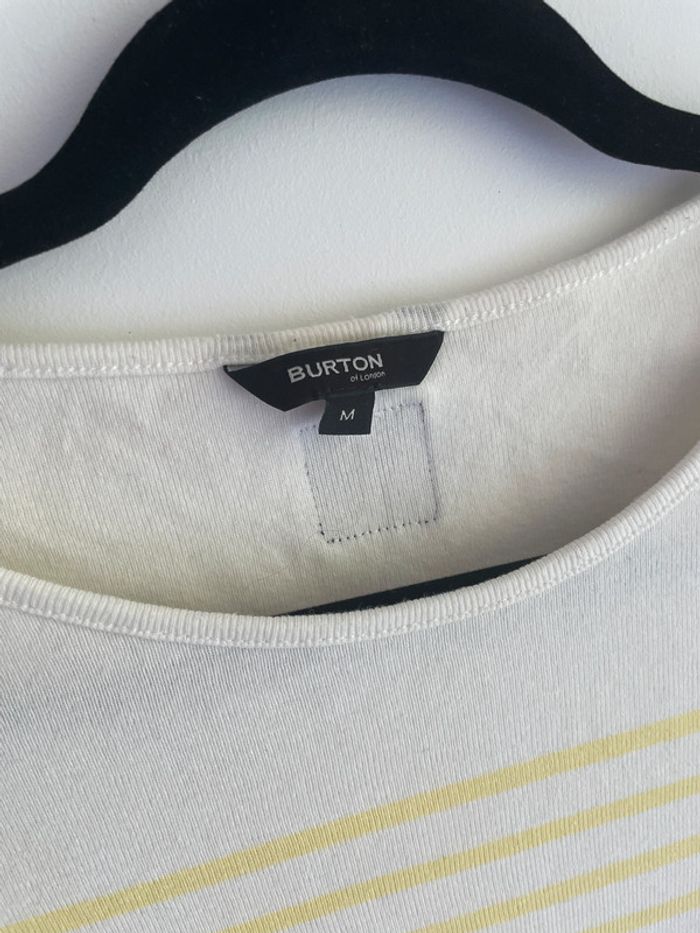 Marinière Burton Blanche et Jaune - photo numéro 2