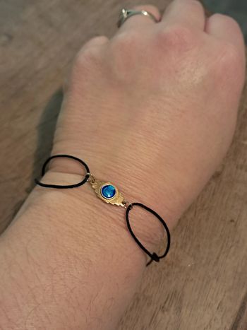 Bracelet cordon medaille de la vierge ancienne