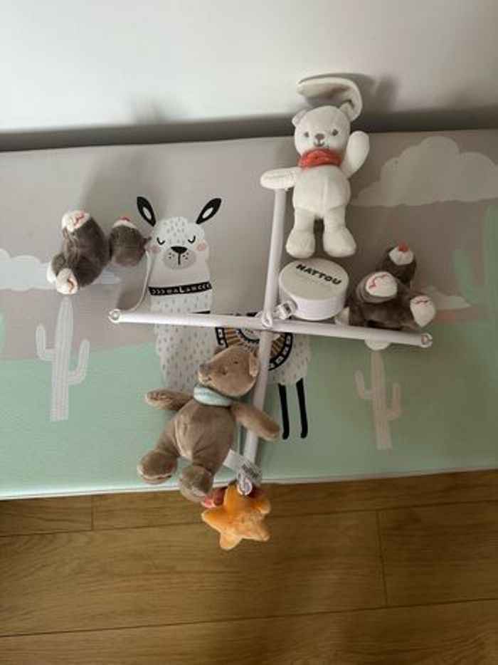 Boîte à musique Nattou avec peluches - photo numéro 2