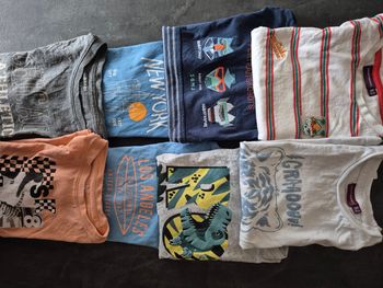 Lot 8 tee-shirts manches courtes garçon