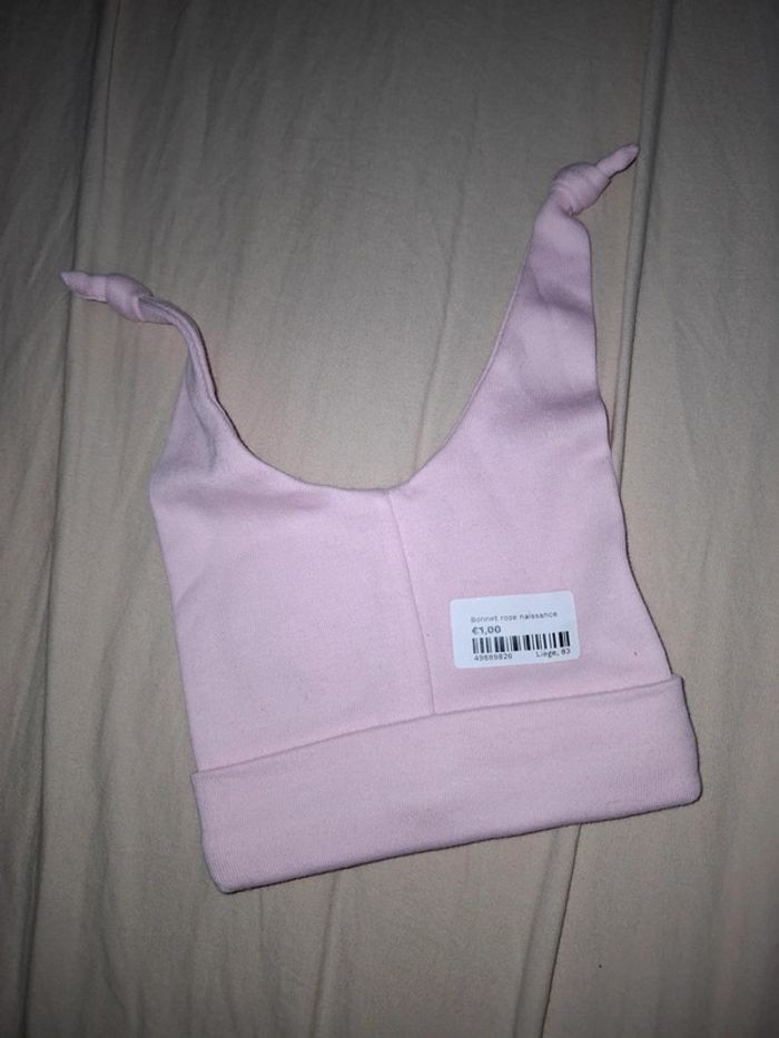 Bonnet rose bébé