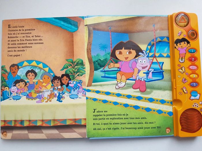 Livre interactif Le premier voyage de Dora l'exploratrice et figurines - photo numéro 14