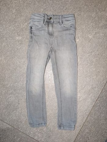Pantalon jean skinny gris fille 4 ans