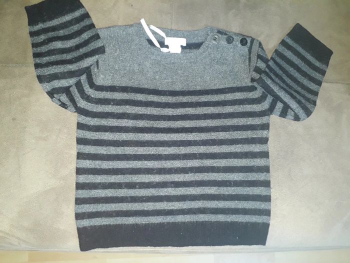 Pull Obaibi 18 mois gris