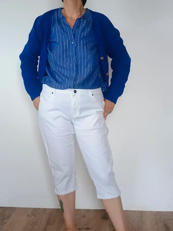 gilet bleu petrole Tu