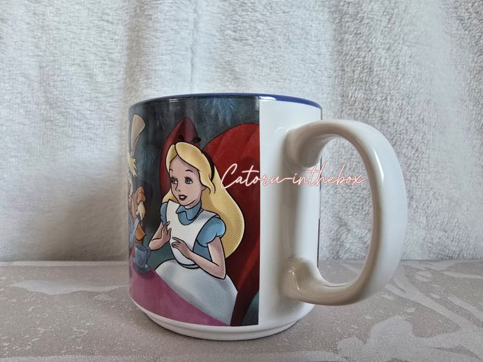 Tasse scène Disney Alice pays des merveilles Cheshire Lapin blanc - photo numéro 8