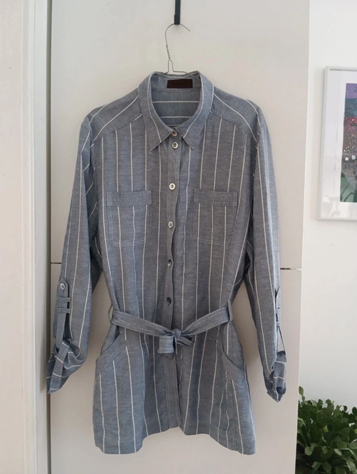 Veste chemise ceinturée Légère Devernois - photo numéro 2