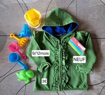 Gilet NEUF pour fille 9/12 mois (74)