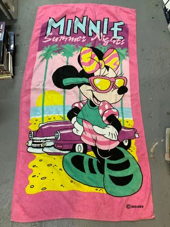 Serviette de plage minnie Disney vintage
