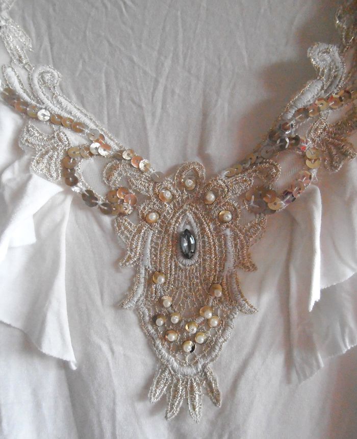 Blouse habillée femme, Charm's Paris, taille S 36, haut de soirée - photo numéro 3