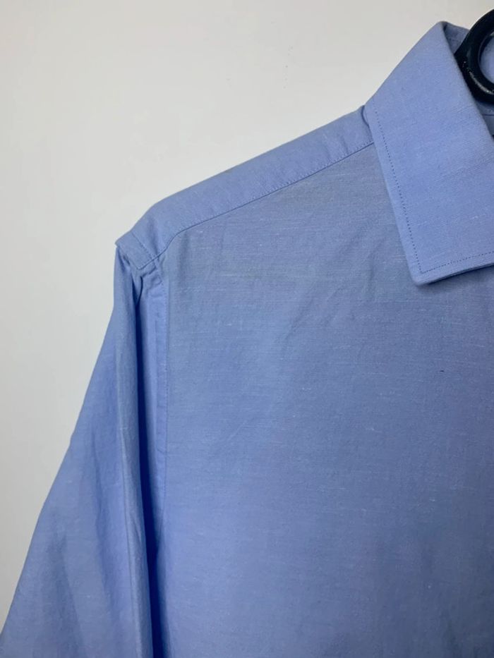 Chemise Tommy Hilfiger bleu uni taille M - photo numéro 2