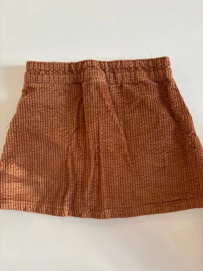 Jupe velours marron - photo numéro 3