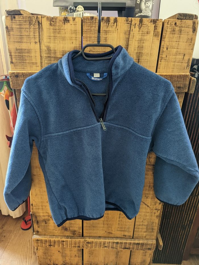 Polaire bleu Decathlon enfant 10ans