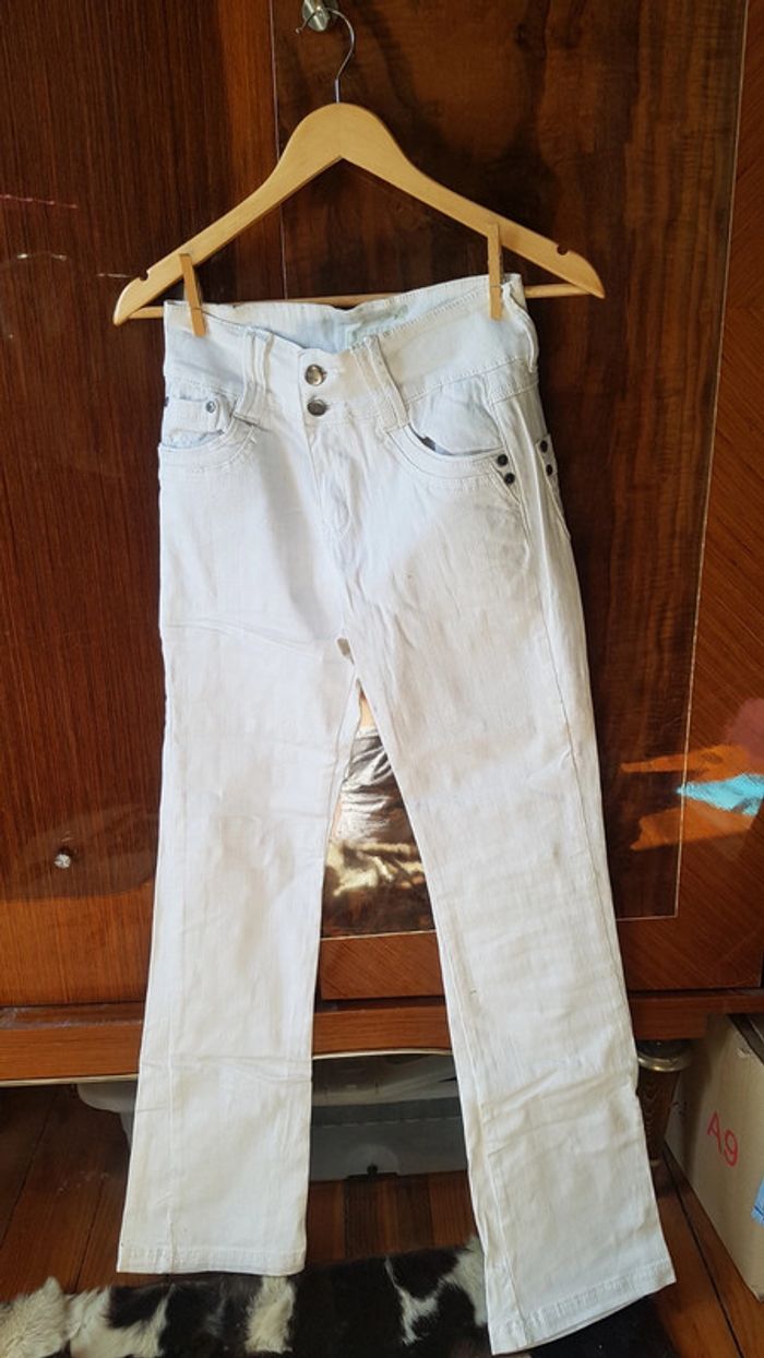 Pantalon en Jean blanc