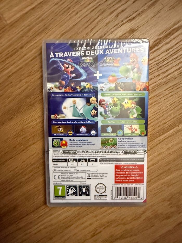 Super Mario Galaxy 1 + 2 Jeu Nintendo Switch NEUF sous Blister