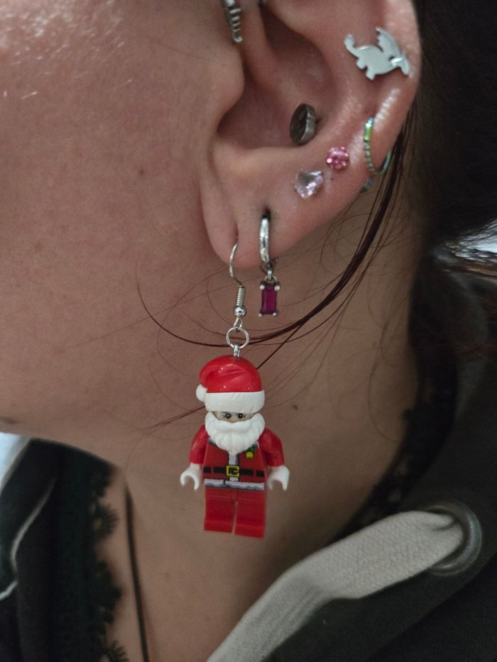 Boucles d'oreilles Lego neuves - photo numéro 2