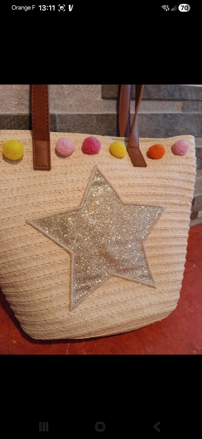 Sac en paille fille - photo numéro 2