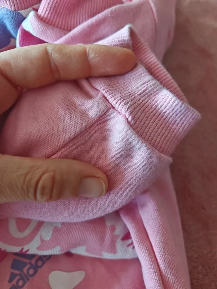 Ensemble jogging Adidas rose 6 9 mois - photo numéro 5