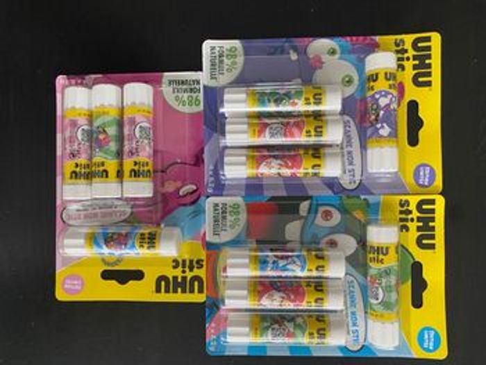 12 bâtons de colle blanche lou_stics UHU stic