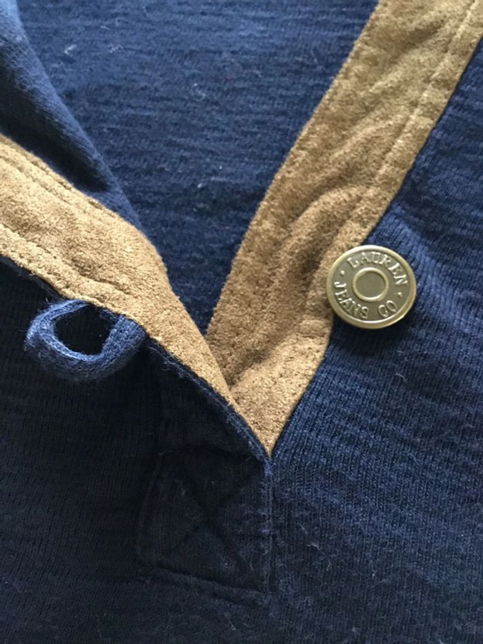 Top manches longues pour femme Lauren Jeans Co Ralph Lauren bleu marine taille M 078 - photo numéro 4