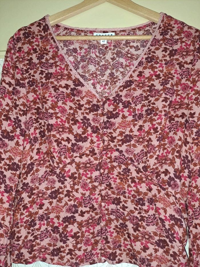 Jolie blouse rose femme Creeks 42 comme neuve - photo numéro 2