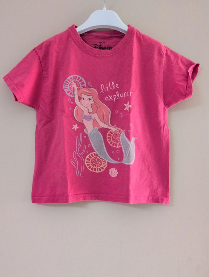 T-shirt Disney "la petite sirène" fille 3/4 ans - photo numéro 2