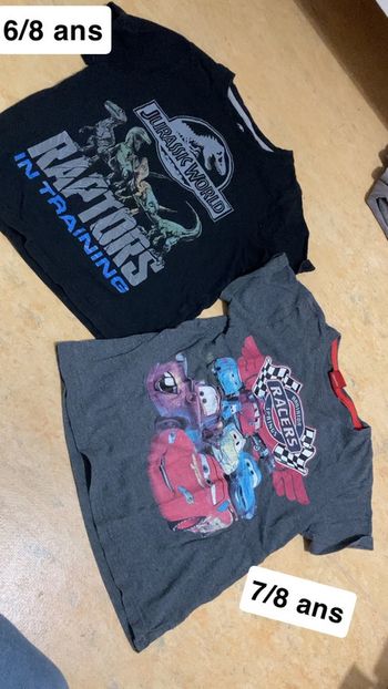 2 t-shirt 7 ans