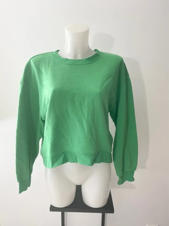Sweat vert Zara - photo numéro 2