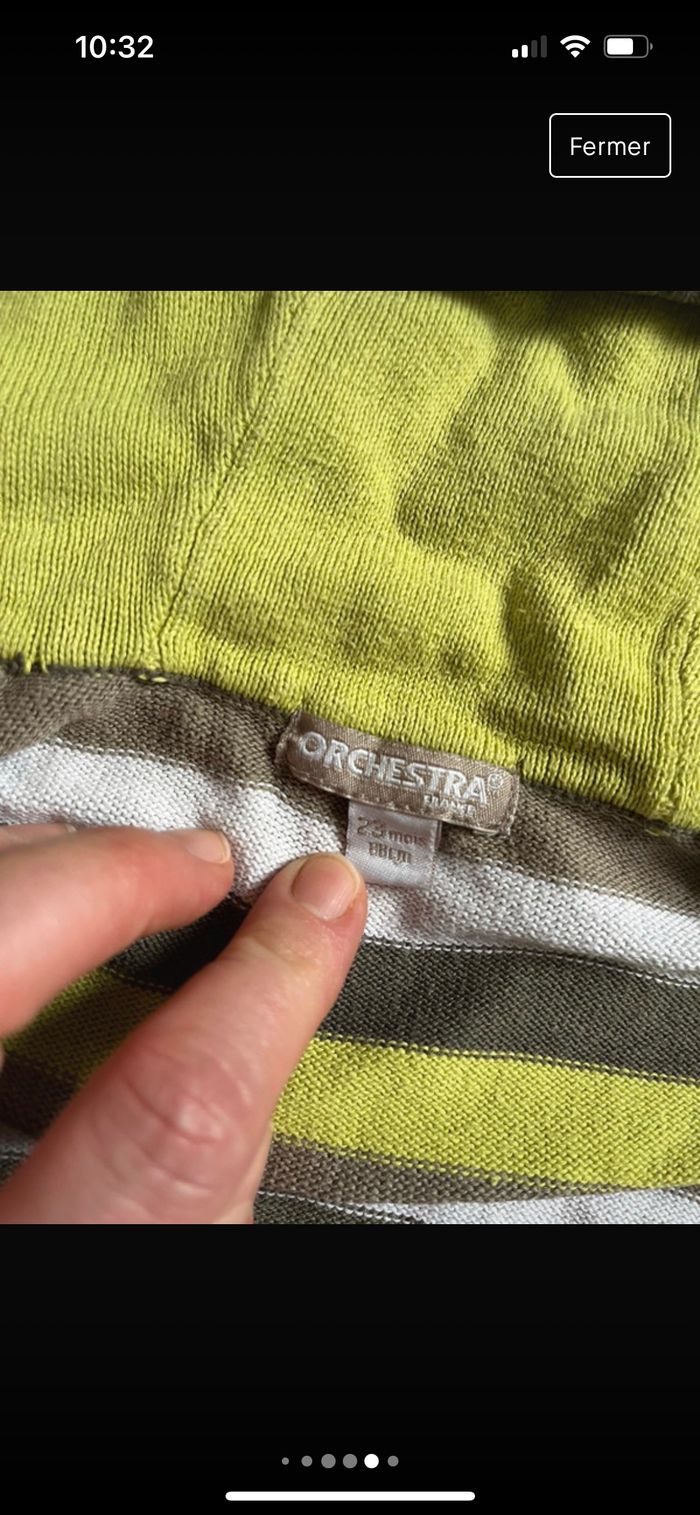 Beau gilet à capuche ORCHESTRA T. 23 mois/88 cm garçon TBE - photo numéro 7