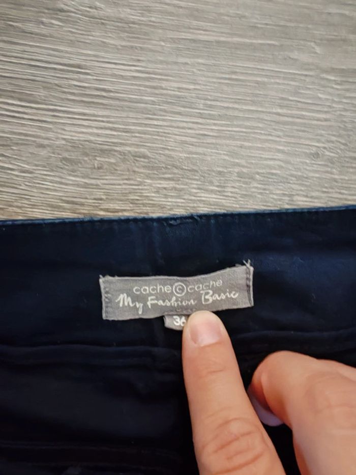 Jupe bleu marine t36 - photo numéro 3
