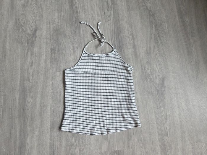 Top dos nu rayé H&M - taille M