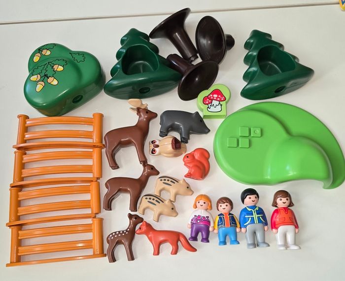 123 playmobil les animeaux de la forêt 6772 complet avec boite - photo numéro 3