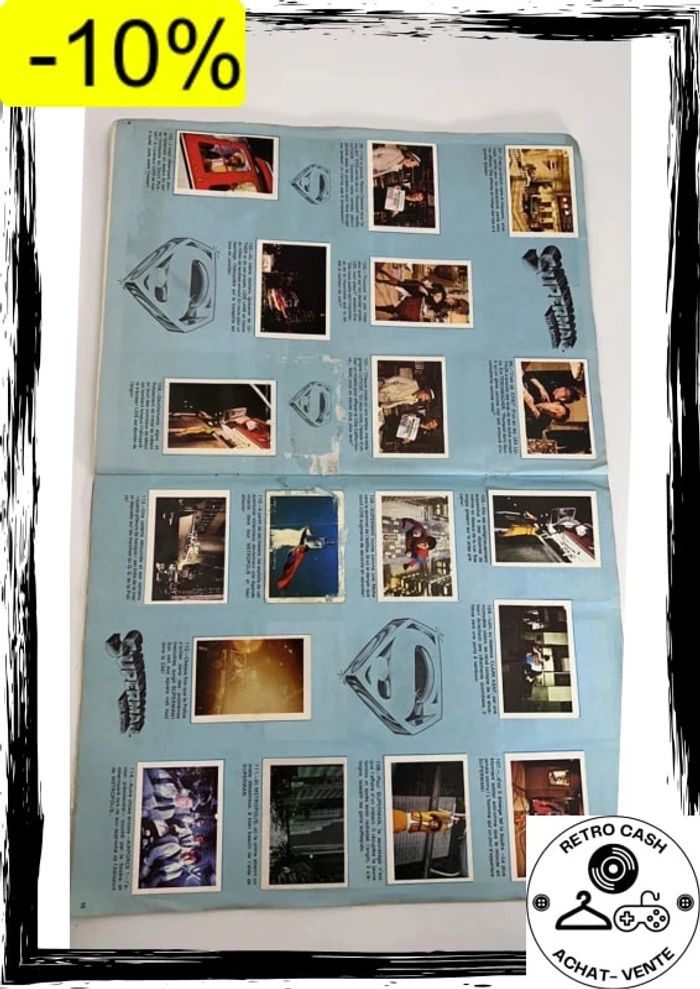 Superman The Movie - album collecteur de vignettes complet - ageducatifs - style PANINI - photo numéro 9