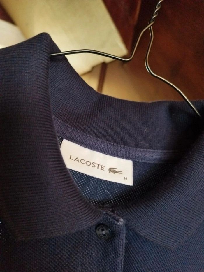 Polo pull bleu marine Lacoste vintage M/38 y2k pleated - photo numéro 8