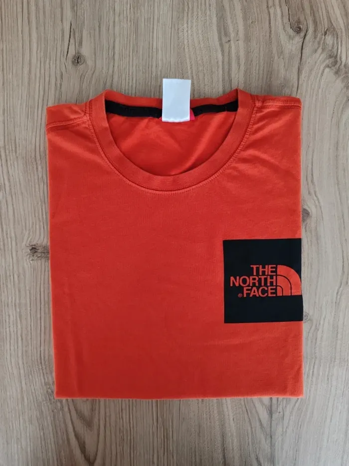 T shirt orange homme  the north face taille S
