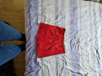 Jupe rouge sans marque