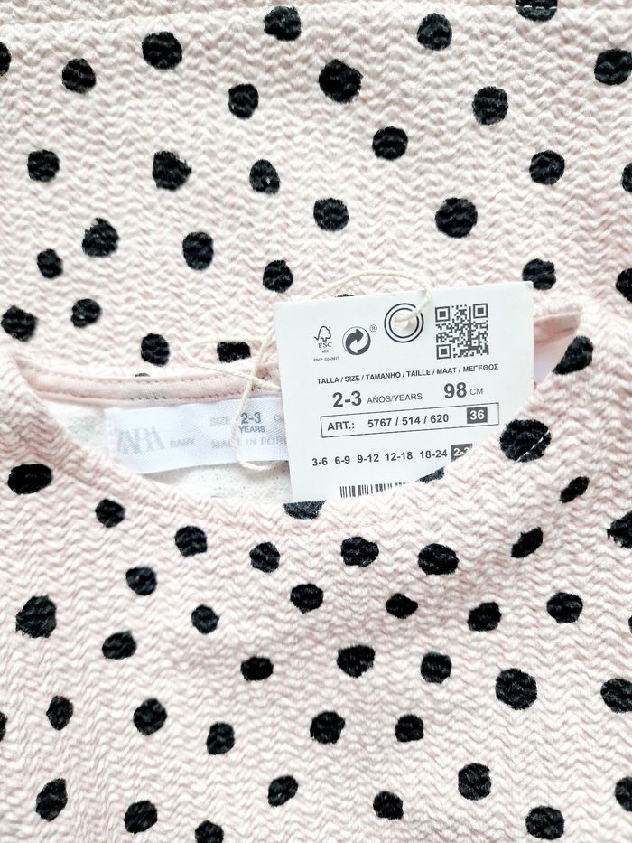 Zara - Robe manches longues - Nœuds - Neuve avec étiquette ! - photo numéro 4