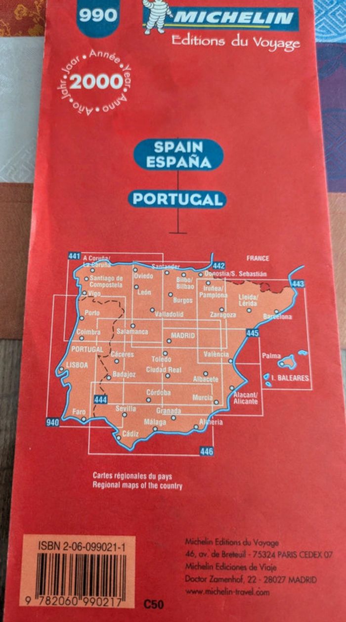 Carte Michelin Espagne Portugal - photo numéro 2