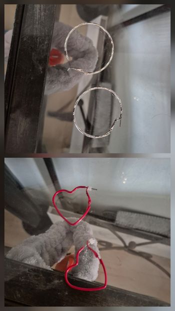 Lot de 2 paires de créoles fantaisies